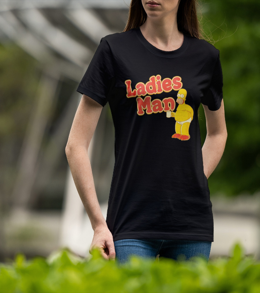 Ladies Man Homer Simpson The Simpsons Cartoon T-Shirt