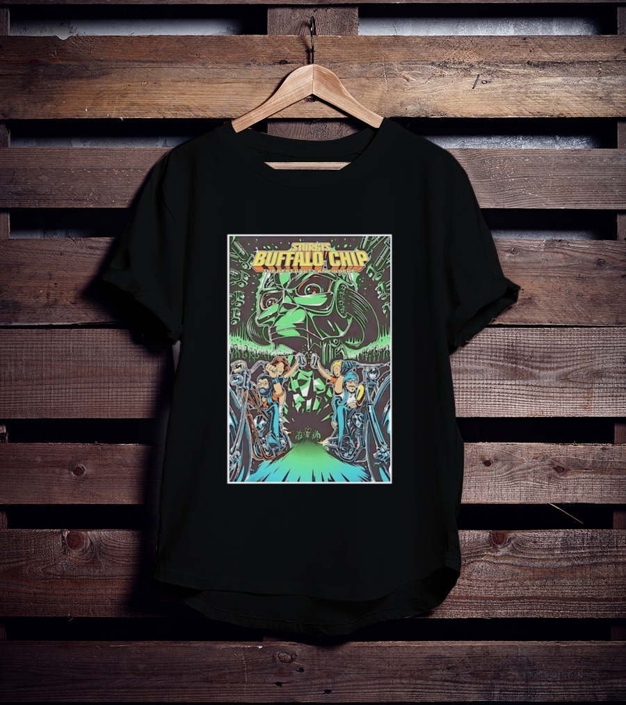 Sturgis Buffalo Chip The Best Party Anywhere Motorcycle Event Darth Vader Mashup T-Shirt