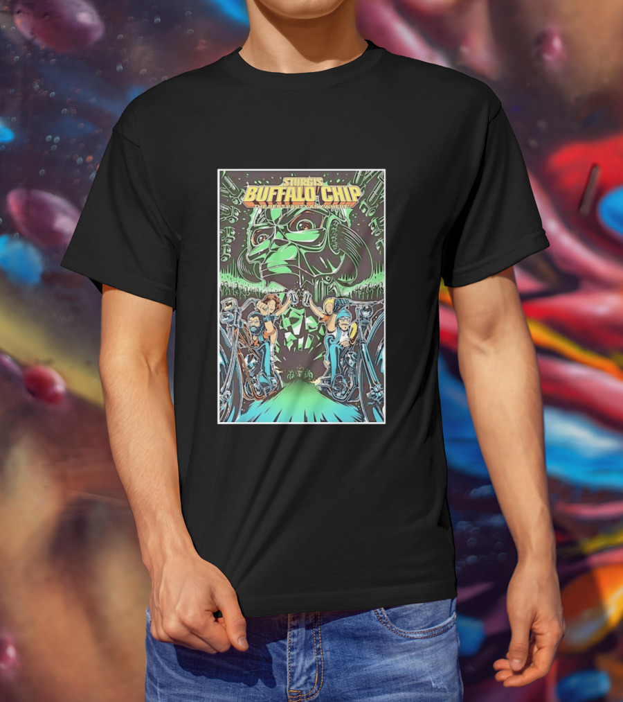 Sturgis Buffalo Chip The Best Party Anywhere Motorcycle Event Darth Vader Mashup T-Shirt