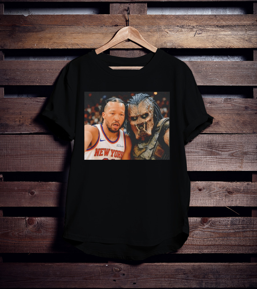 New York Knicks Jalen Brunson And Predator Basketball Encounter T-Shirt