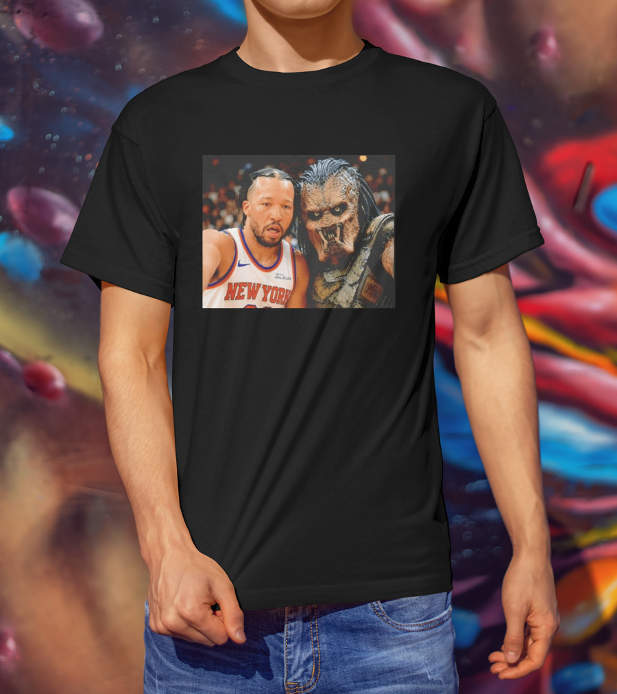 New York Knicks Jalen Brunson And Predator Basketball Encounter T-Shirt