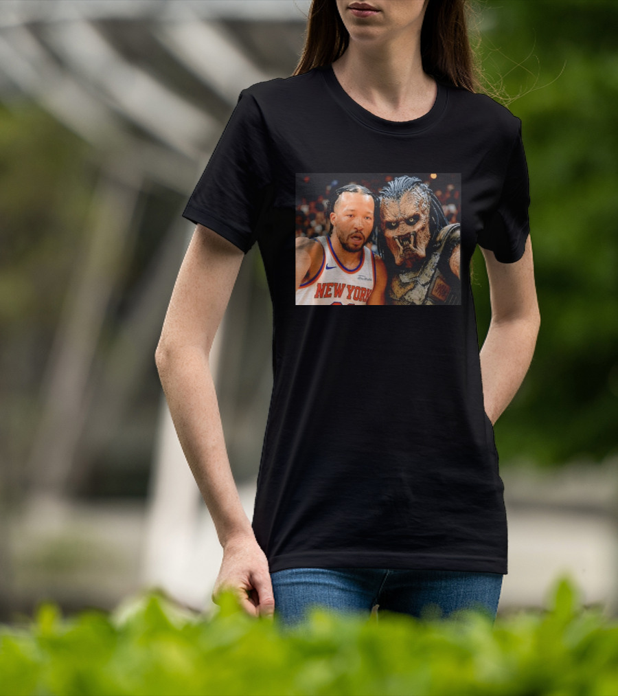 New York Knicks Jalen Brunson And Predator Basketball Encounter T-Shirt