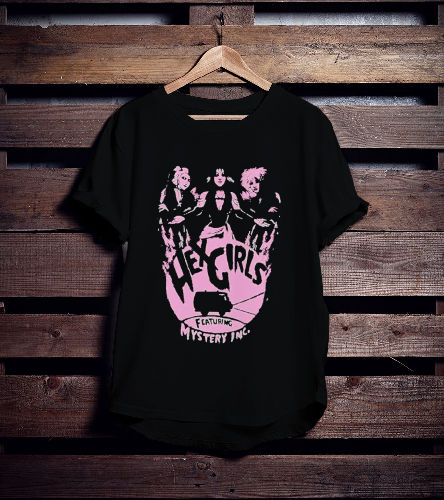 Hex Girls Featuring Mystery Inc Rock Band Collaboration T-Shirt