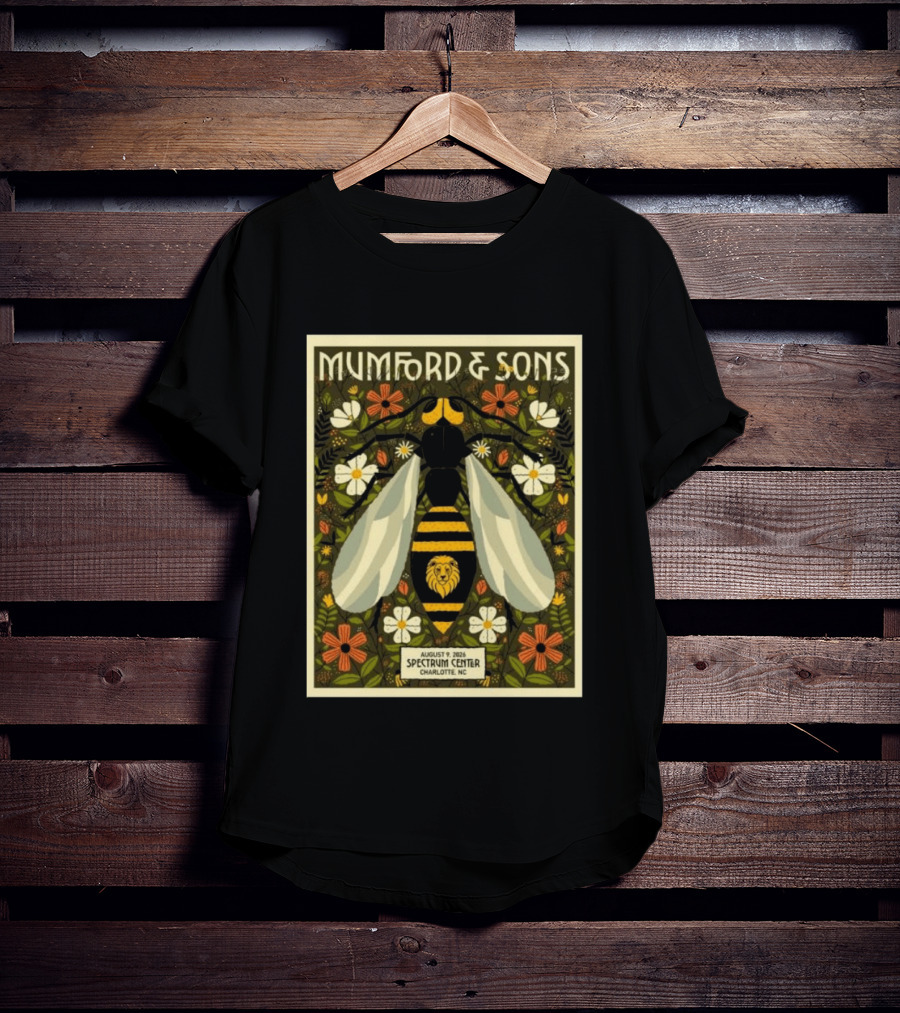 Mumford And Sons Event August 9 2026 Spectrum Center Charlotte NC T-Shirt