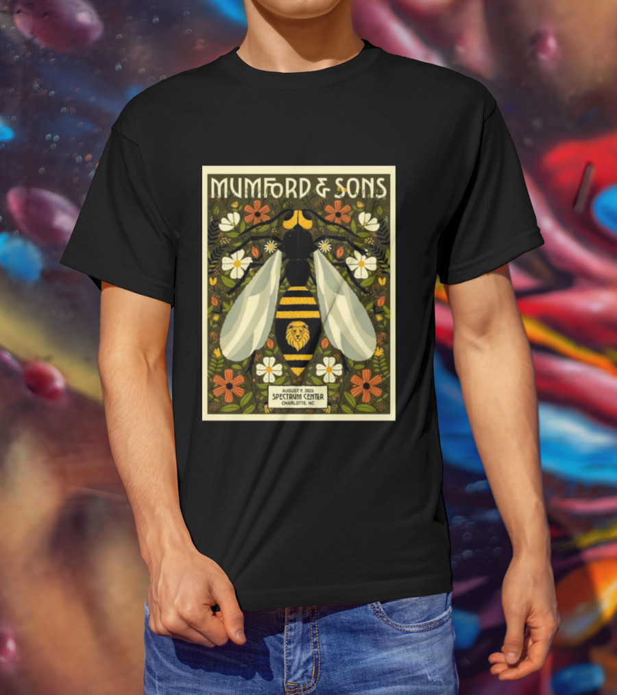 Mumford And Sons Event August 9 2026 Spectrum Center Charlotte NC T-Shirt