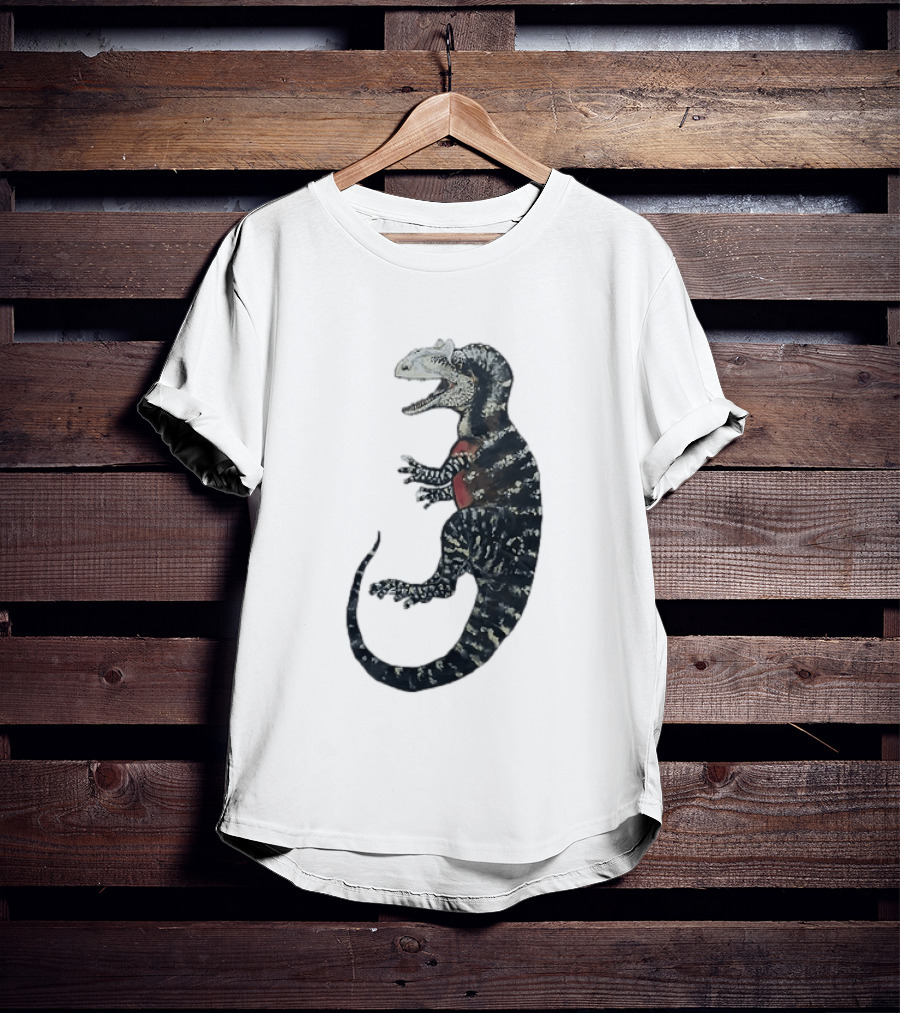 Allosaurus Dinosaur Prehistoric Paleontology Detailed Fossil T-Shirt