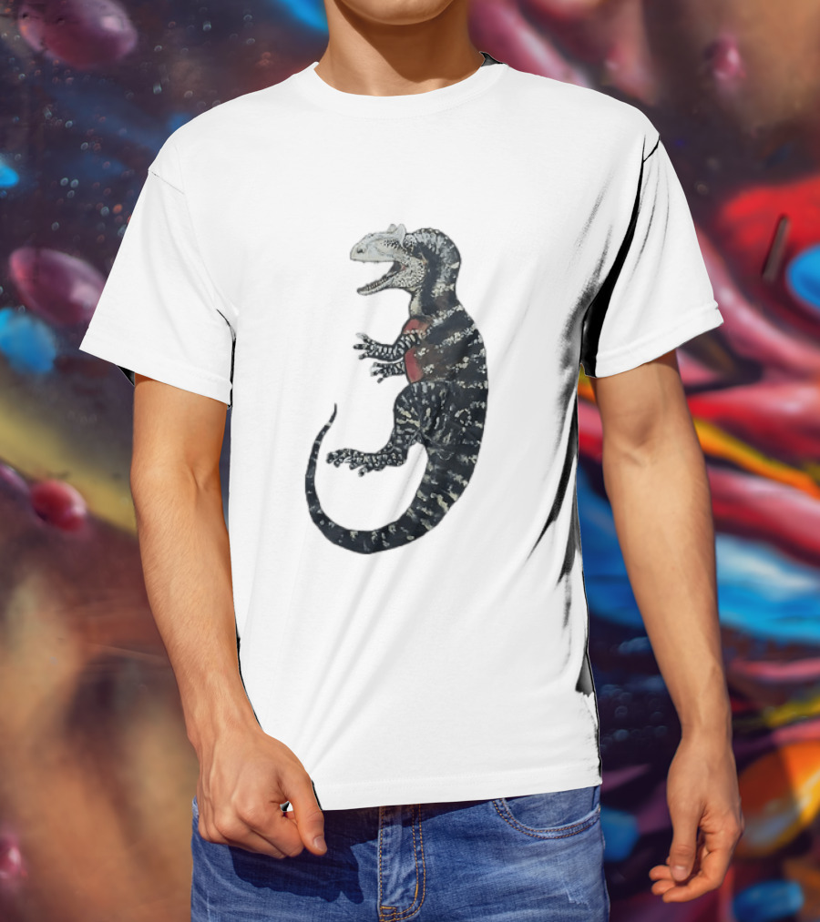 Allosaurus Dinosaur Prehistoric Paleontology Detailed Fossil T-Shirt