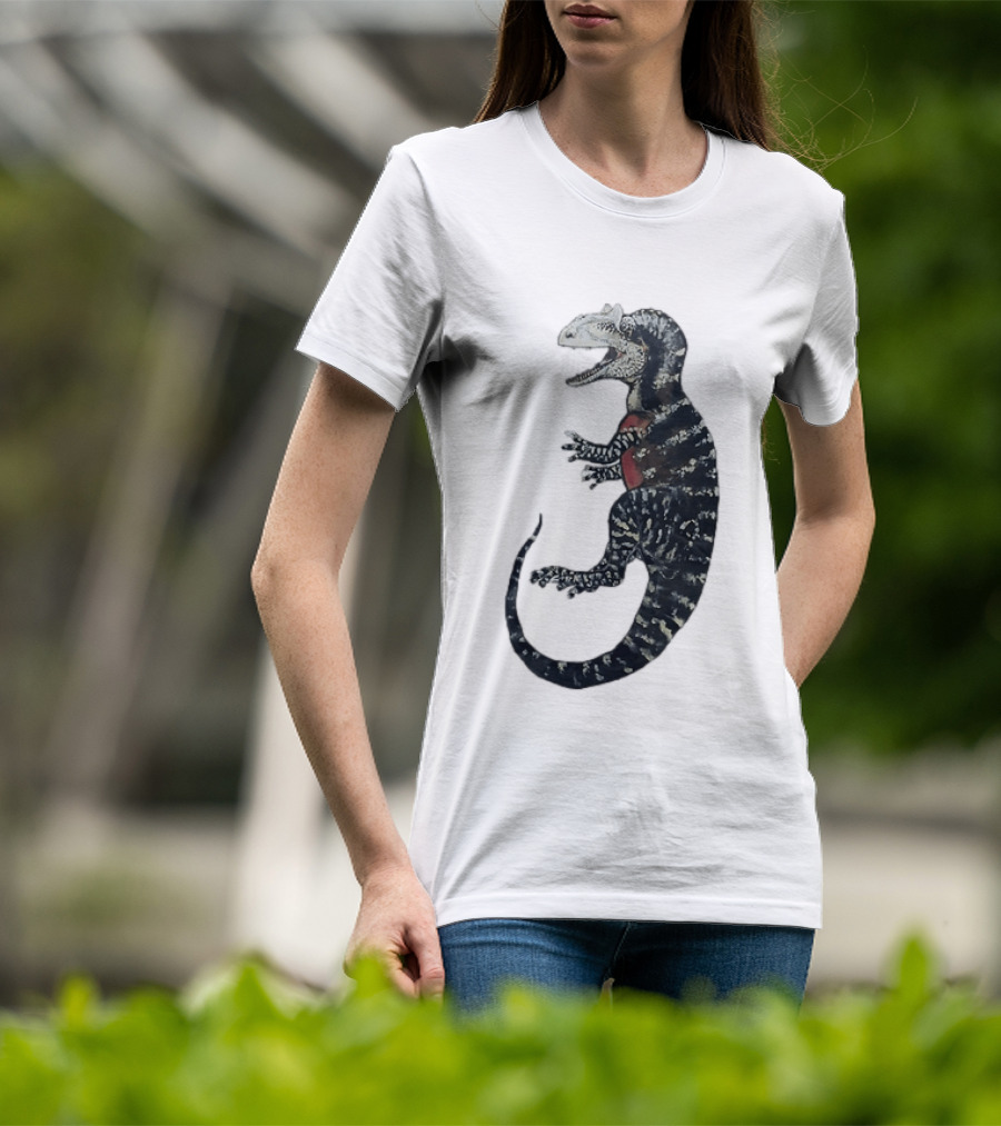 Allosaurus Dinosaur Prehistoric Paleontology Detailed Fossil T-Shirt
