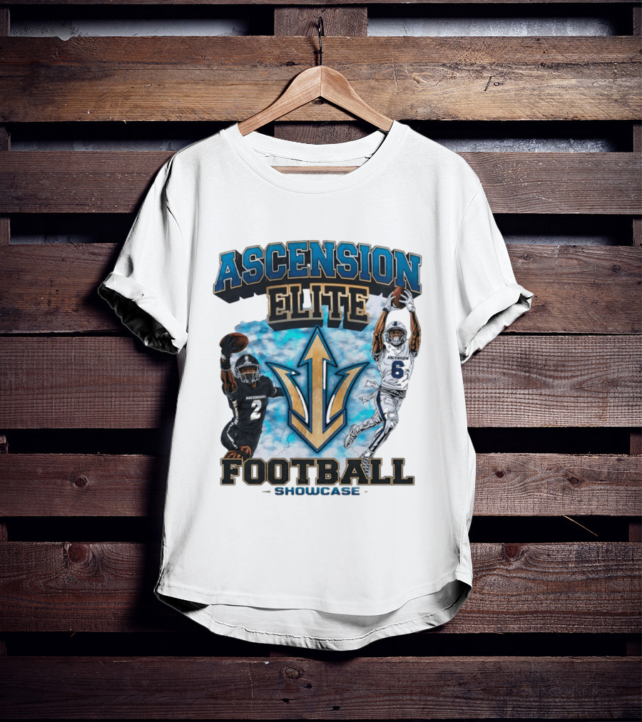 Ascension Elite Football Players 2 And 6 Showcase Sky Clouds T-Shirt