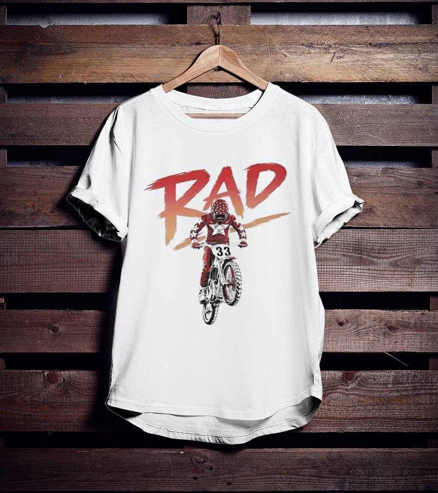 Rad 33 Motocross Rider Dirt Bike Motorcycle Adventure T-Shirt