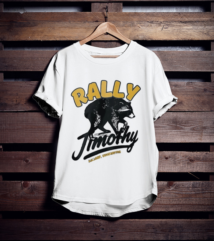 Rally Timothy Ballard Washington Black Raccoon T-Shirt