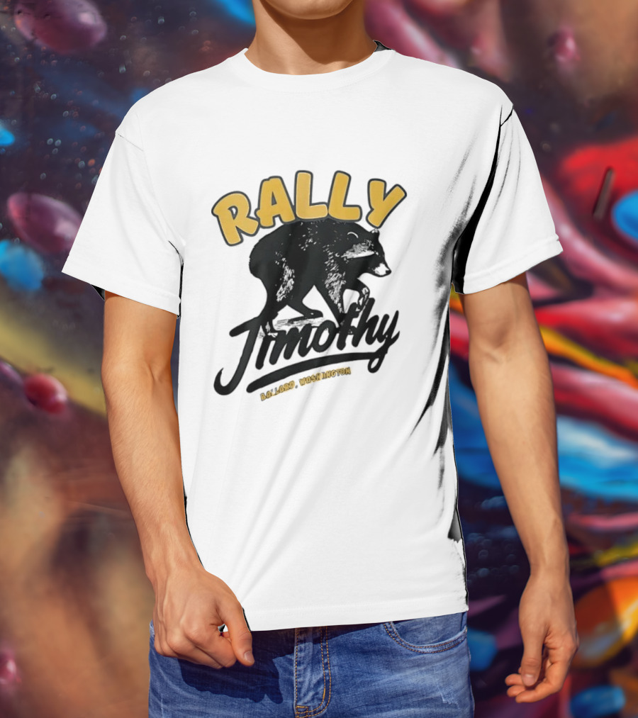 Rally Timothy Ballard Washington Black Raccoon T-Shirt