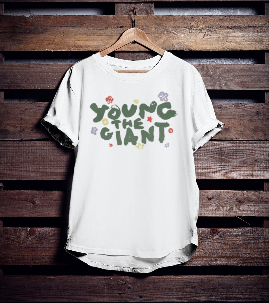 Young The Giant Colorful Flower Ringer Tour T-Shirt