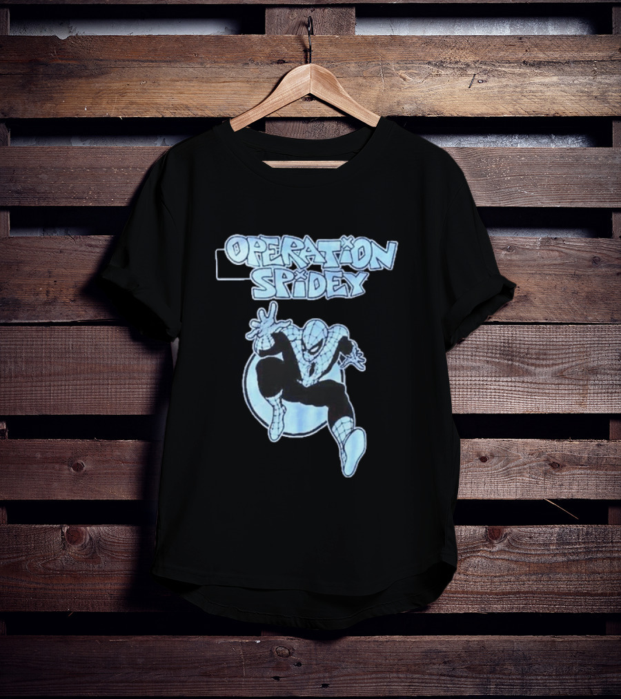Operation Spidey Marvel Super Hero Spider Man Swinging Into Action T-Shirt