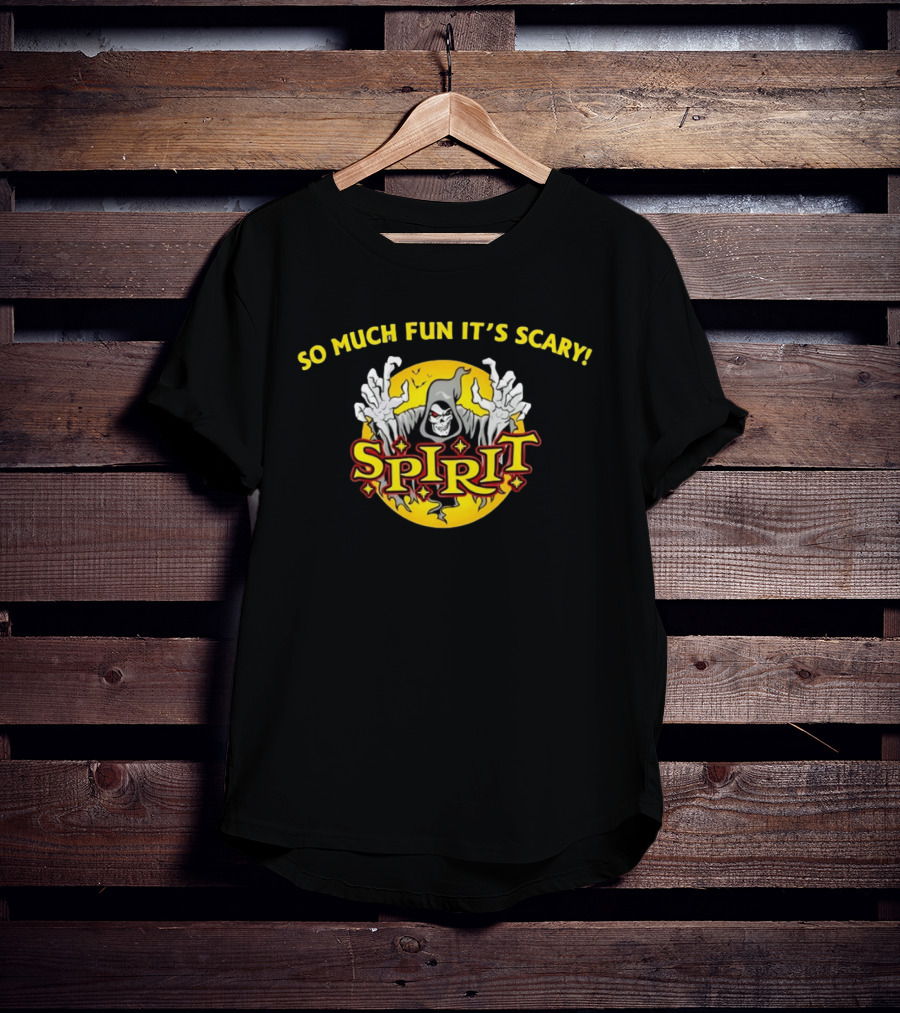 Spirit Halloween So Much Fun It's Scary Skeleton Ghost Hand T-Shirt