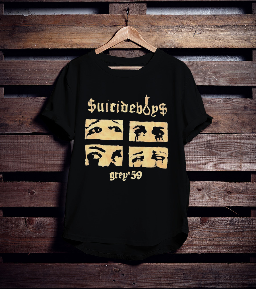 Suicideboys Grey 59 Distressed Eyebrow T-Shirt