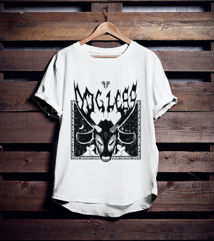 Dog Legs Gothic Skull Artwork Ward Them Off Alternative Rock T-Shirt