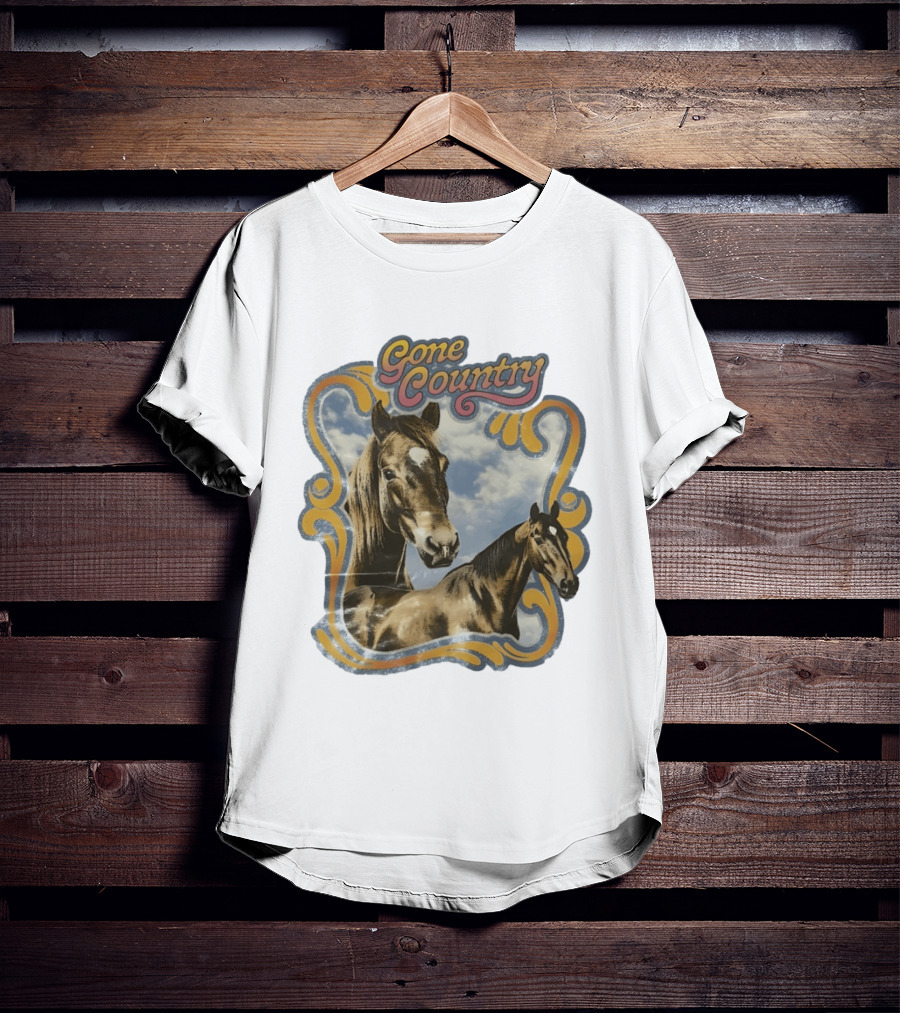 Gone Country Horses Levi's Western Equestrian T-Shirt