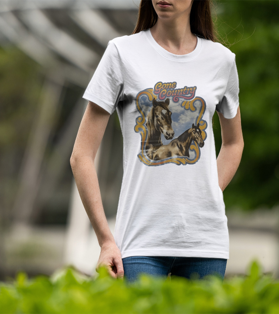 Gone Country Horses Levi's Western Equestrian T-Shirt