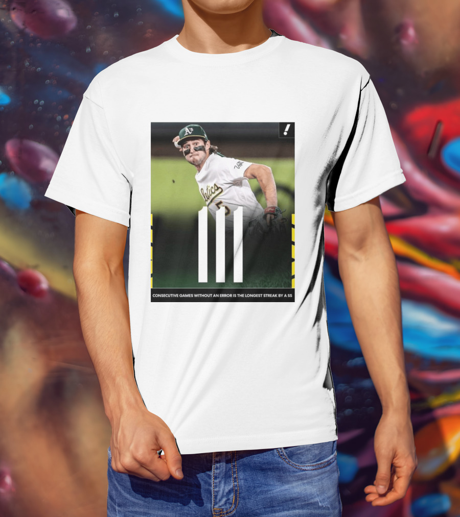 Jacob Wilson Athletics 111 Consecutive Errorless Games Record By Shortstop T-Shirt