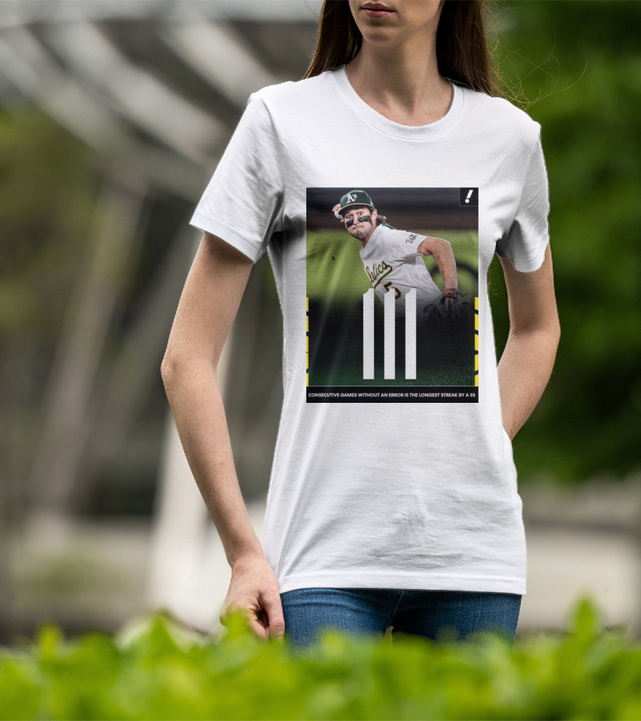 Jacob Wilson Athletics 111 Consecutive Errorless Games Record By Shortstop T-Shirt