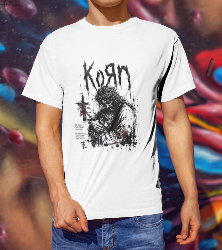 Korn Jesus Falling Apart I Found Him Jesus Put Me Together T-Shirt