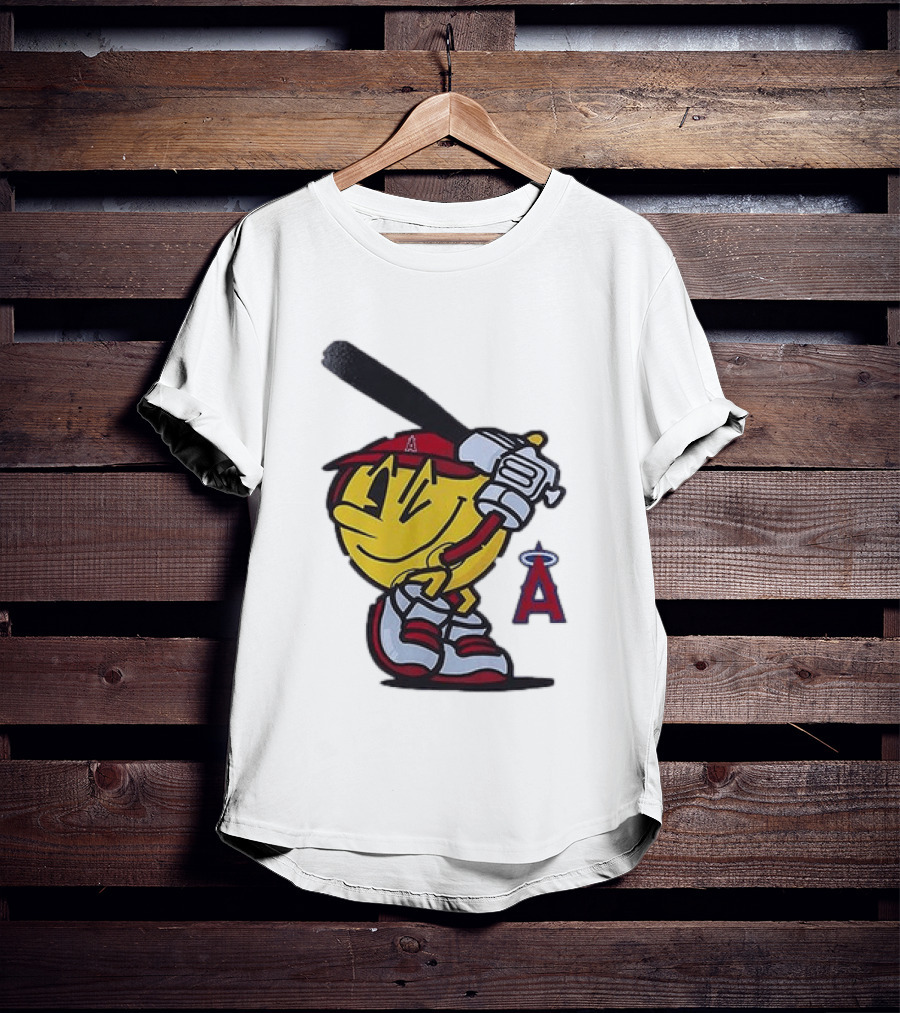 Los Angeles Angels Pacman Baseball T-Shirt