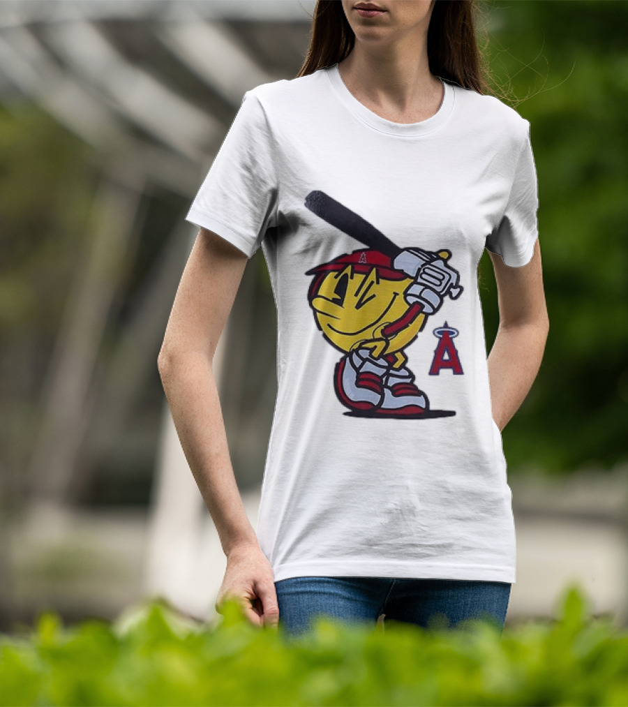 Los Angeles Angels Pacman Baseball T-Shirt