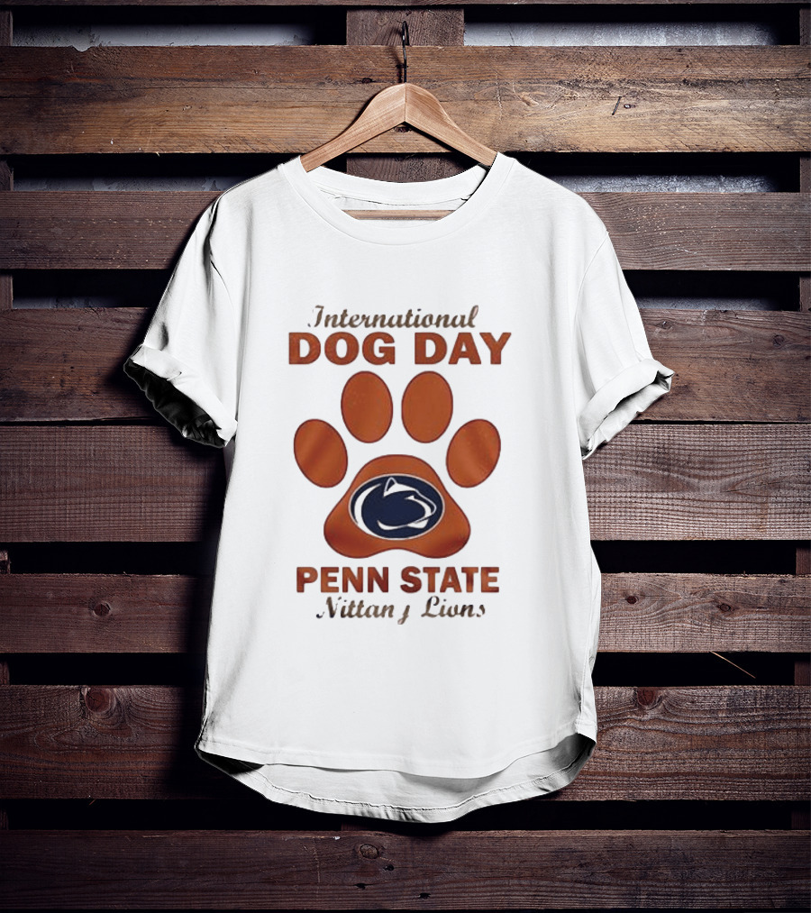 International Dog Day Paw Print Penn State Nittany Lions T-Shirt