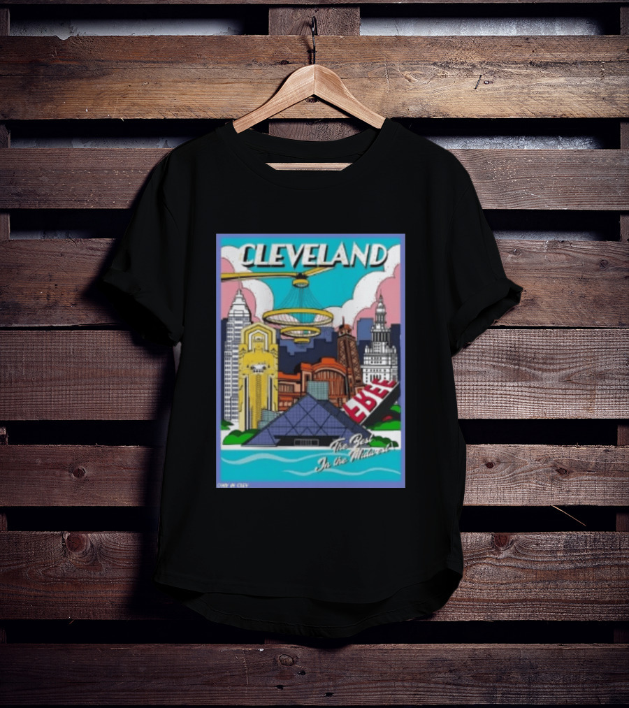 Cleveland The Best In The Midwest Only In City Skyline T-Shirt