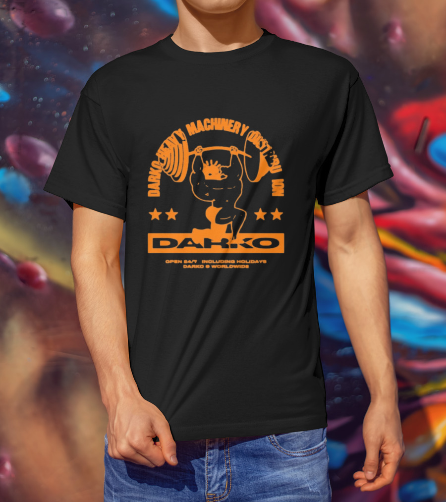 Darko Heavy Machinery Chest Pro Open 24 Hour Darko Worldwide T-Shirt