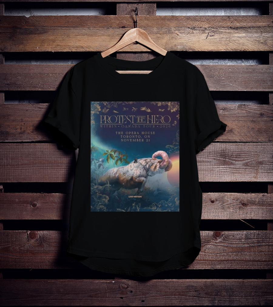 Protest The Hero Within Canada Tour 2026 Opera House Toronto November 21 Live Nation T-Shirt