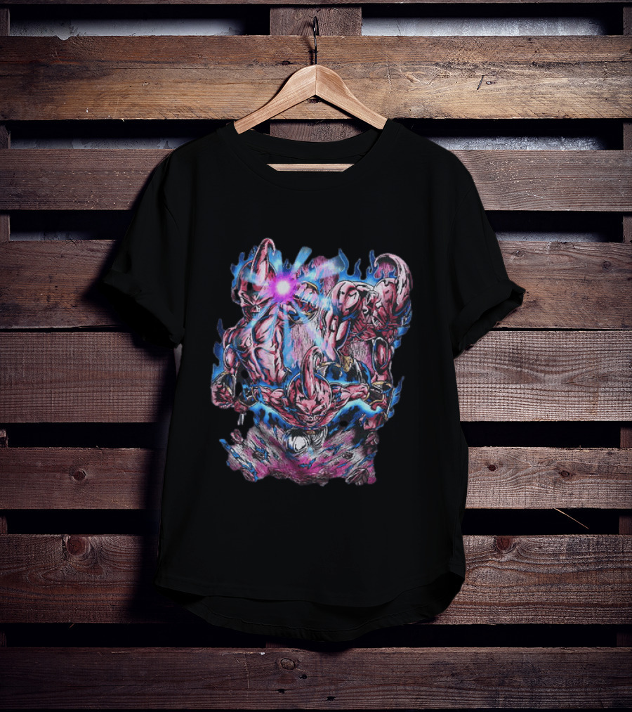 Dragon Ball Z Kid Buu Multiple Forms Energy Attack T-Shirt