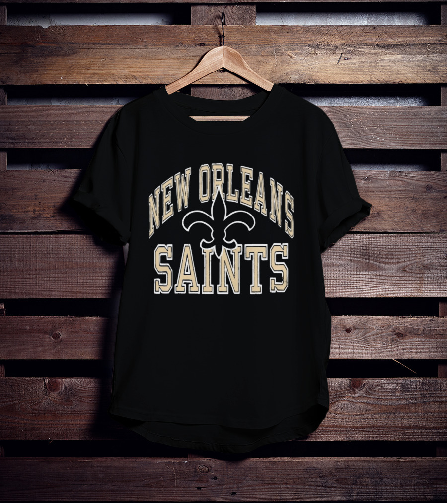 New Orleans Saints Fleur De Lis Football T-Shirt