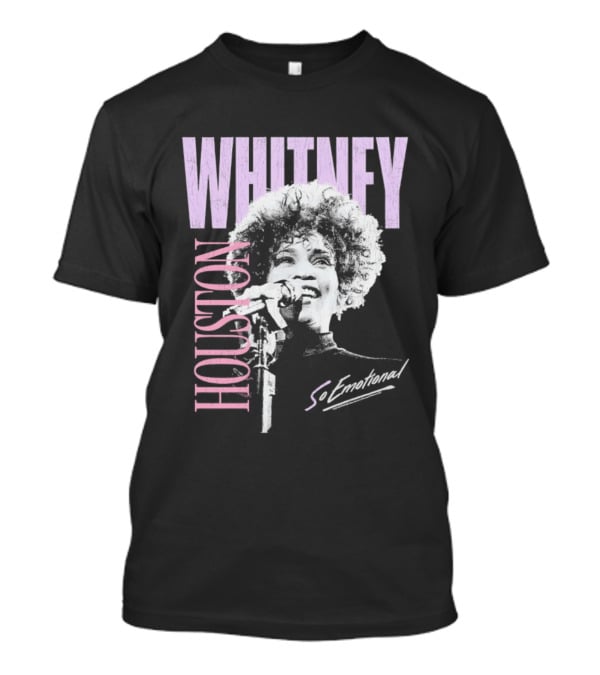 Whitney Houston So Emotional Distressed Vintage Pop Culture 80s T-Shirt
