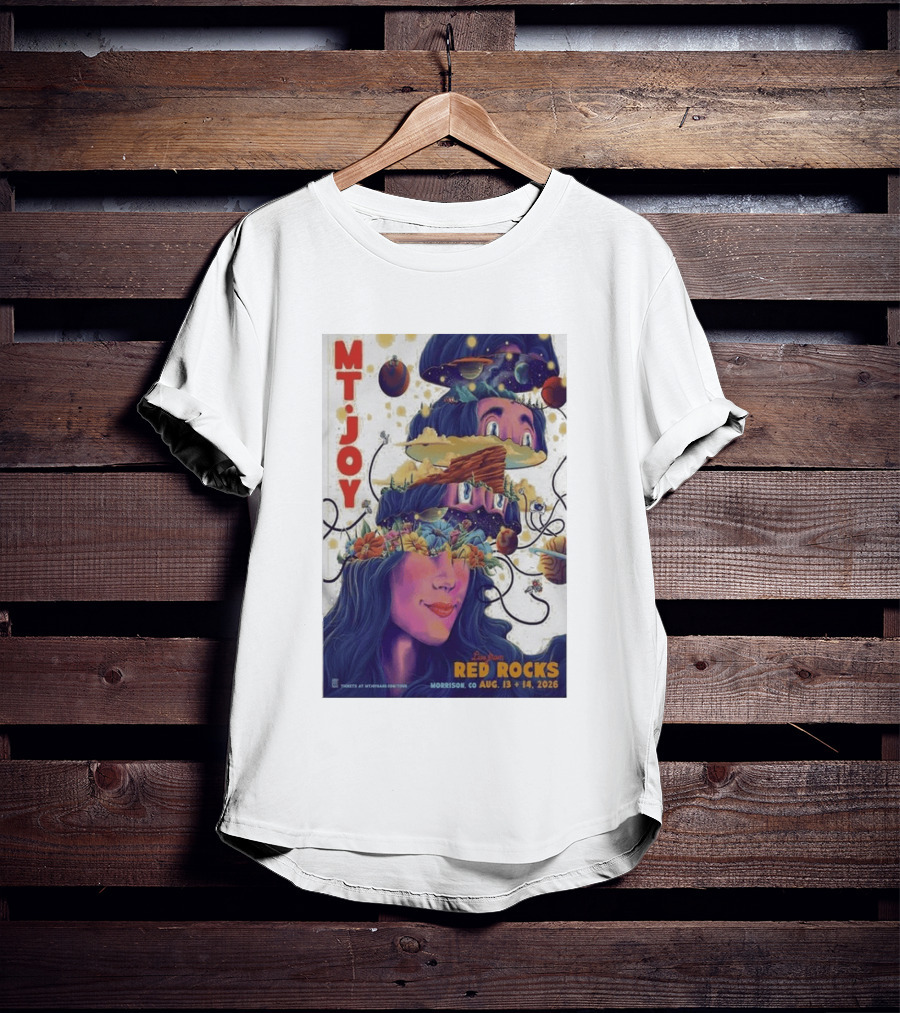 MT Joy Live At Red Rocks Morrison CO August 13 14 2026 S Tour T-Shirt