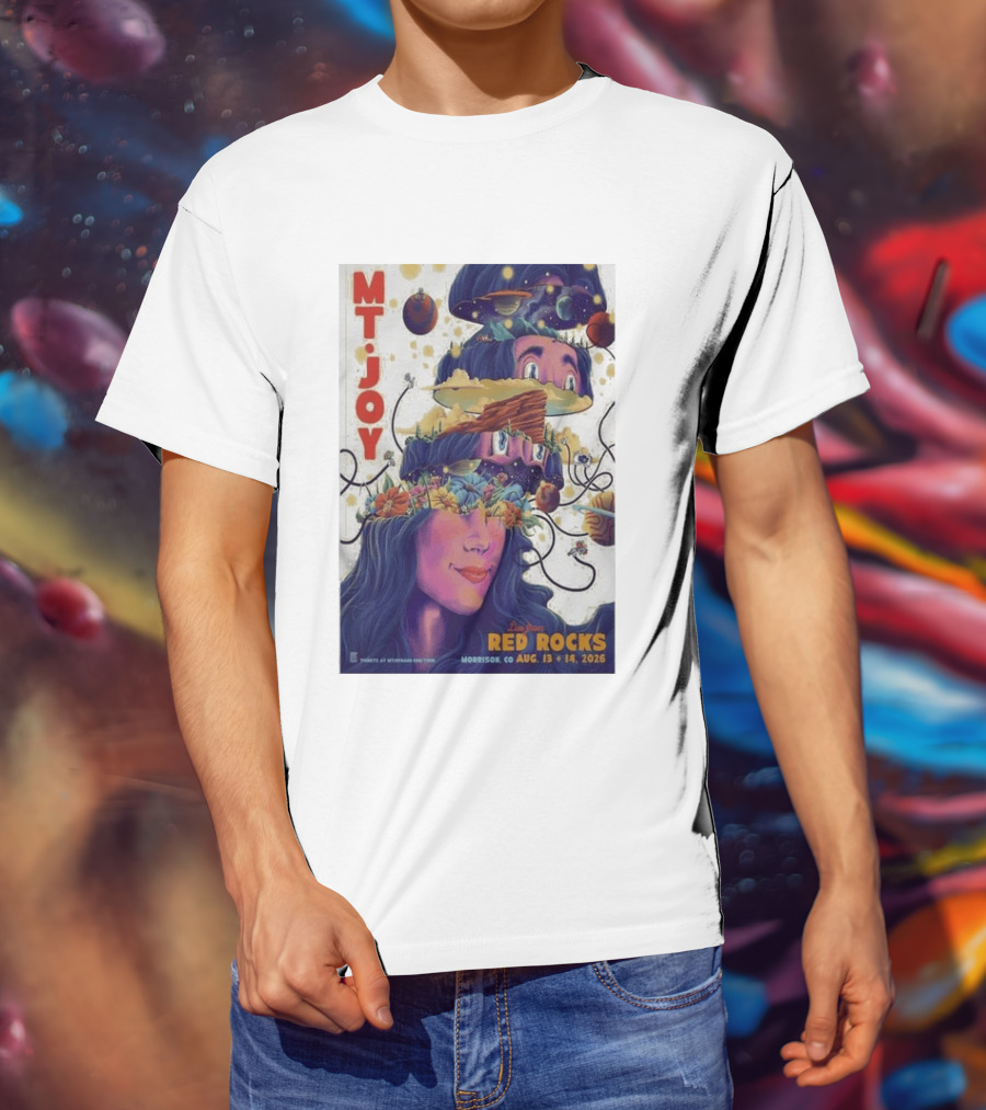 MT Joy Live At Red Rocks Morrison CO August 13 14 2026 S Tour T-Shirt
