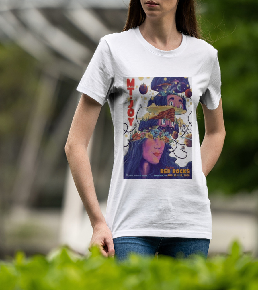 MT Joy Live At Red Rocks Morrison CO August 13 14 2026 S Tour T-Shirt