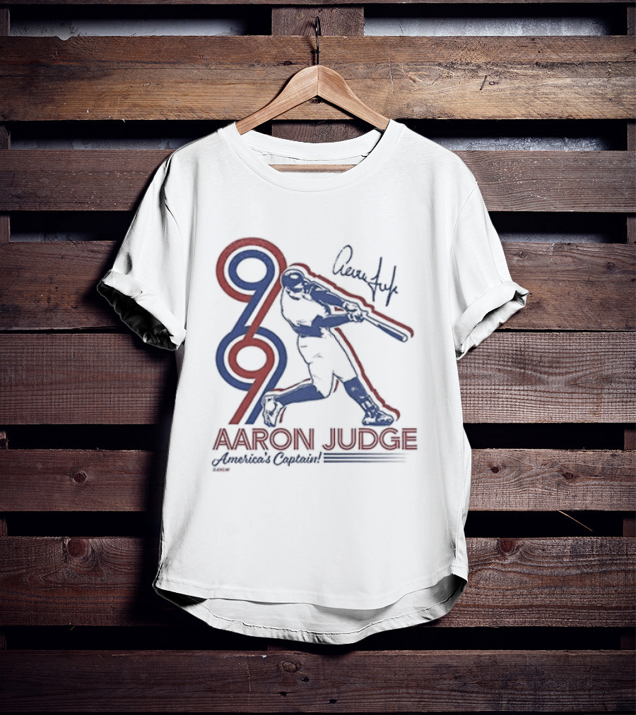 New York Yankees Aaron Judge America's Captain Signature Swing T-Shirt