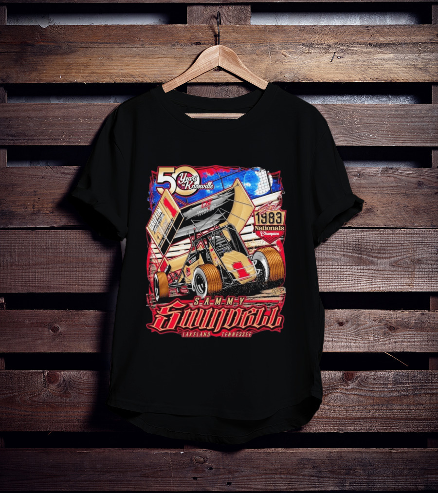 50 Years At Knoxville Sammy Swindell Sprint Car 1983 Nationals Champion Lakeland Tennessee T-Shirt