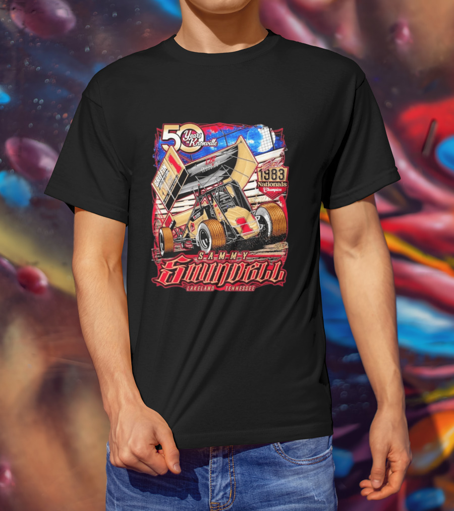 50 Years At Knoxville Sammy Swindell Sprint Car 1983 Nationals Champion Lakeland Tennessee T-Shirt