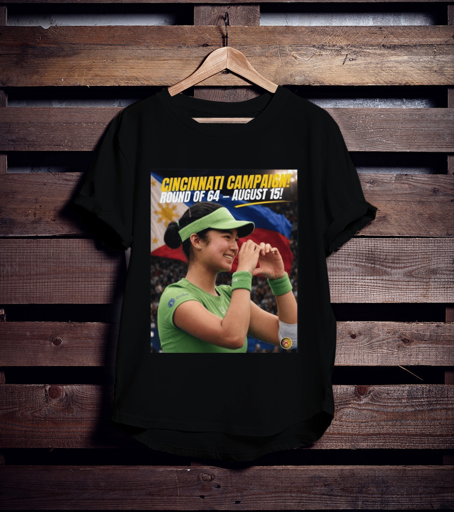 Cincinnati Campaign Round Of 64 August 15 Philippines Flag Tennis T-Shirt
