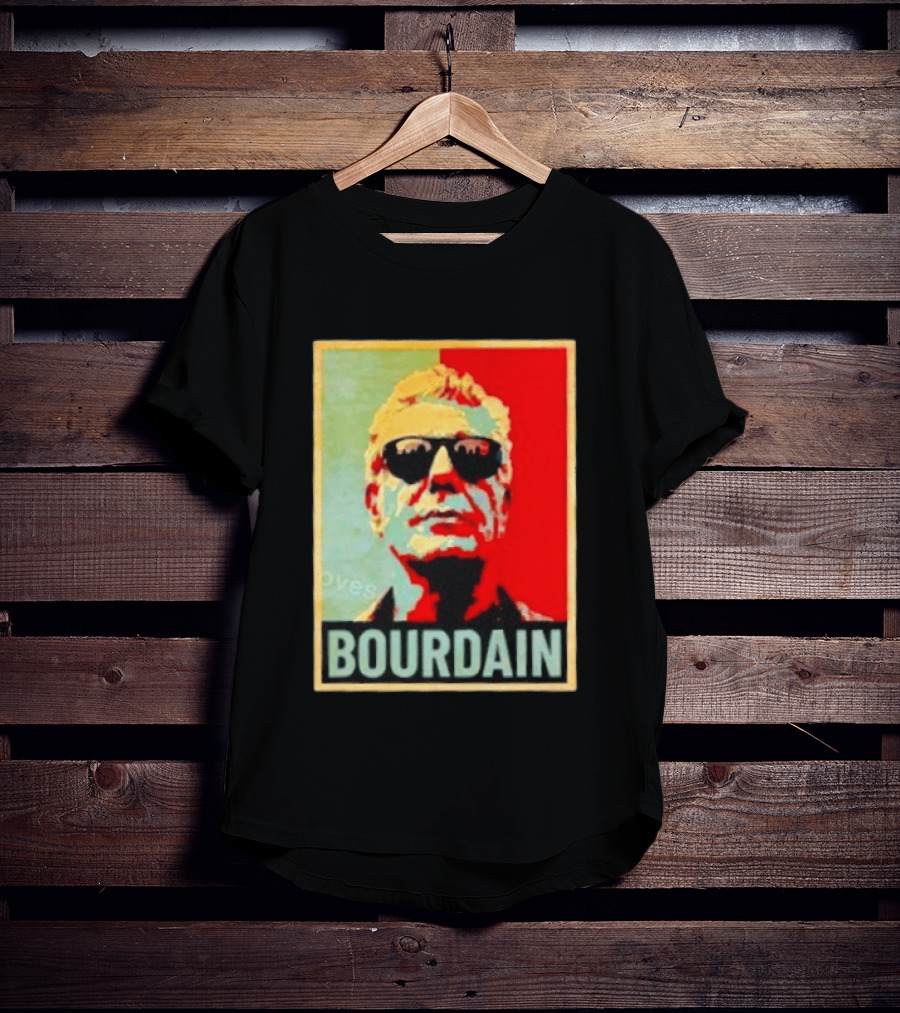 Bourdain Hope Iconic Style Image T-Shirt