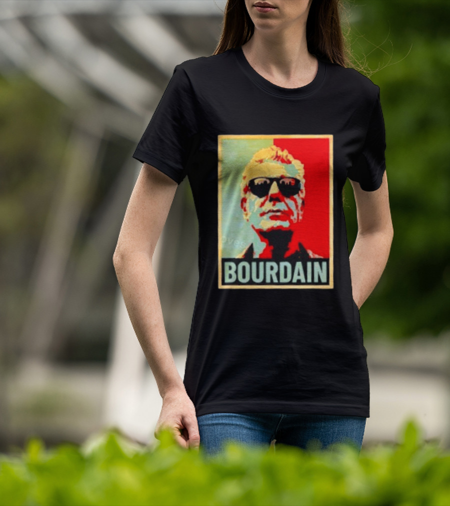 Bourdain Hope Iconic Style Image T-Shirt