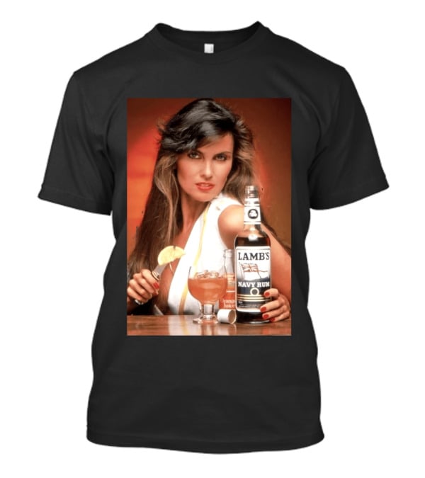 Lamb's Navy Rum Caroline Munro Orange Juice Cocktail Advertising T-Shirt