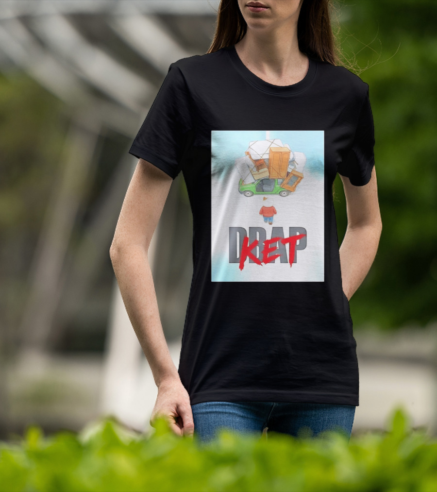 Drap Ket Cat Moving Day Car Furniture Chaos T-Shirt