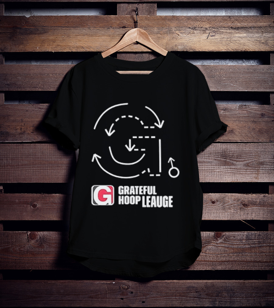 Grateful Dead Grateful Hoop League Basketball Strategy Playbook T-Shirt