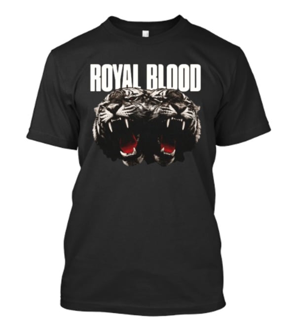 Royal Blood Dead Company Coloured Tiger Faded Black T-Shirt