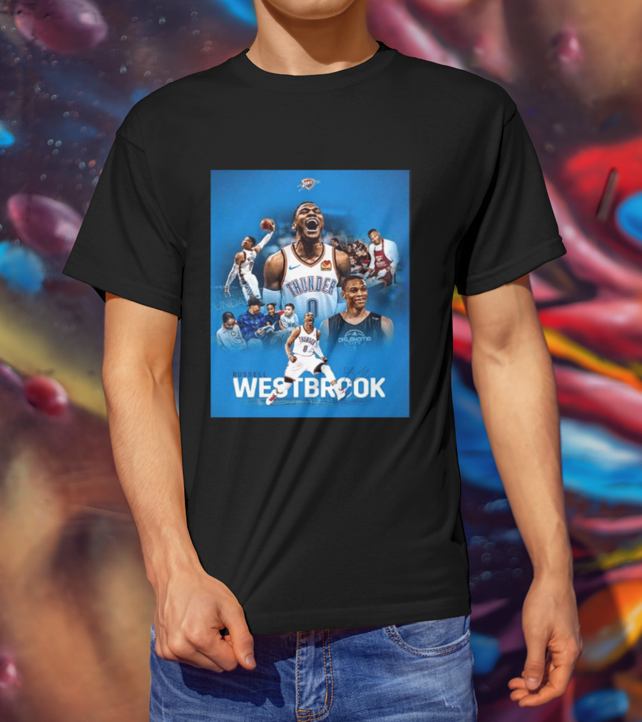 Russell Westbrook OKC Thunder Thank You For Everything Retirement T-Shirt