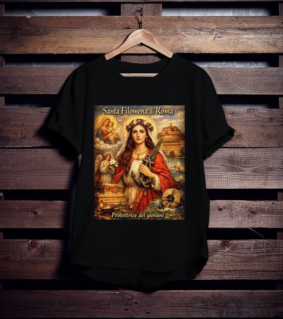 Santa Filomena Di Roma Protettrice Dei Giovani Sant'Angelo T-Shirt